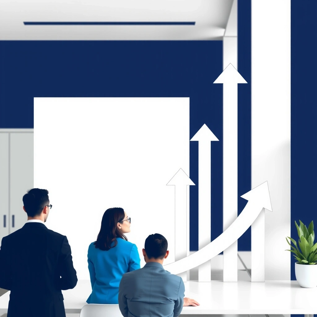 Vision illustration showing upward growth and strategic planning concepts